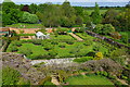 Grey's Court: the walled garden from the tower in RG9 4QH