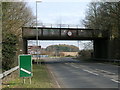 Railway bridge over the A614 in NG14 6NZ