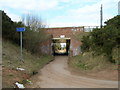 Road bridge over cycle trail in NG21 0JX