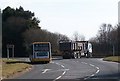 Busy junction on the B4411 on the southern outskirts of Rhoslan in LL52 0NB