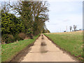 Access road to Frenze Hall in IP22 4GT