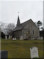 Greatham Church on a chilly  day in mid March in RH20 2ET