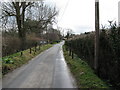 Underhill Lane approaching Westmeston from the west in BN6 8XE