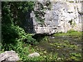 The underground river emerging at Malham Cove in Malham