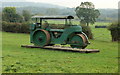 Retired road roller, Brechfa Farm in NP18 1HL