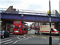 Railway bridge over Mare Street, London E8 in E8 1NY