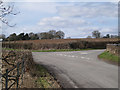 The lane past Hill Farm meets Rouncil Lane in CV35 7NU