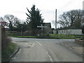 Cote crossroads from the north in OX18 2ED