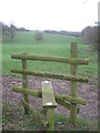 Stile beside the North Downs Way near Partridge Wood in TN25 5HL