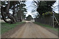 Stanford - road to All Saints church in Stanford