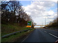 A52 approaching the junction with the M1 in Risley