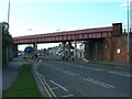 Railway bridge over Spring Bank West, Hull in HU5 5AP