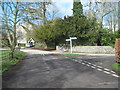 Road junction in Bishopsbourne in CT4 5JB