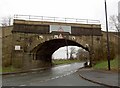 Rail bridge from Watergate, Methley in LS26 9DB