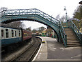 Footbridge, Pickering Station in YO18 8JJ