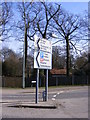 Roadsign on A144 Saxons Way, Halesworth in IP19 8AB