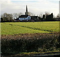 Waterloo Inn and St Mary's Church, Nash in NP18 2AR