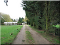 Driveway to the Waveney Valley Holiday Park in IP21 4QF
