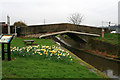 Turnover Bridge with daffodils in NG9 1NL