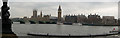 London : Lambeth - River Thames, Westminster Bridge & Houses of Parliament in SE1 7NY