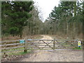 Forestry gate in Ampfield Wood in SO21 2JL