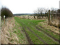 Footpath junction near Woodperry in OX33 1HE