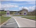 Slip road junction, on the A30, near Patteson's Cross in EX11 1LX