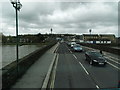 Crossing Barnstaple Bridge on a wet and dreary day in EX31 2FE
