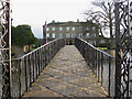 Iron footbridge to Walton Hall in WF2 6RU