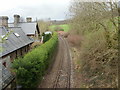 Railway line adjacent to Old Station House, Lower Machen in NP10 8GY