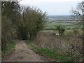 Footpath down to Otmoor in OX3 9US