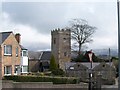 Llanbeblig Church from the end of Lon Arfon in Caernarfon Community