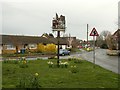 Village sign on the Green at Lower Halstow in ME9 7DF