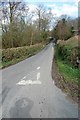 Entrance to Kitchenour Lane from A268 in TN31 6TJ