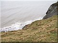 Cliff edge south of Trwyn-y-Tal in LL54 5LD