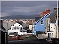 Jumble of colourful housing, Upper Borth in SY24 5LL