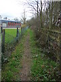 Tiverton : Lowman Park, Public Footpath in EX16 4QP
