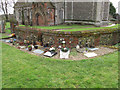 Churchyard at St Lawrence's Church Little Waldingfield in Little Waldingfield