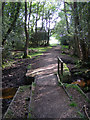 Footbridge across the Beaulieu River, New Forest in SO43 7BU