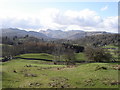 View towards the Langdale Pikes from Skelwith Fold in LA22 0HU