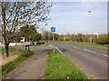 End of cycle route, Kennington Road in OX14 2DN