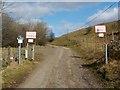 The Crags Circular Path leaving a farm road in G82 2TS