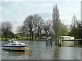 Upstream from Teddington Weir in KT2 5BH