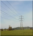 Pylon north of Bishton Road, Llanwern in NP18 2EW