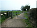 Gate on the White Ox Mead Knoll Byway in BA2 8TY