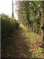 Footpath towards Merton Lane in CT4 7BB