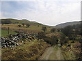 Bridleway fording the Groes Fechan in SY25 6HN