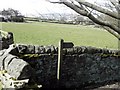 Footpath Sign, High Stones Road in HX7 5TX