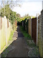 Twitten behind Hamble Road in BN15 0ES