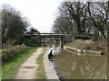 Marbury Lane crosses the Trent & Mersey Canal in Anderton with Marbury